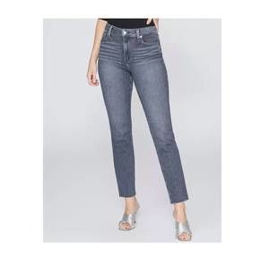 NEW PAIGE cindy high rise straight ankle in ash black